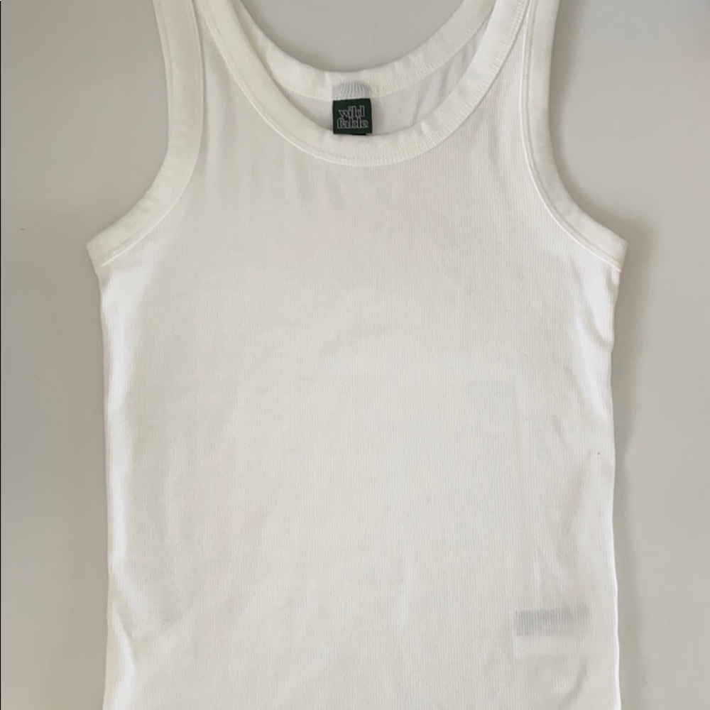 white basic tank
